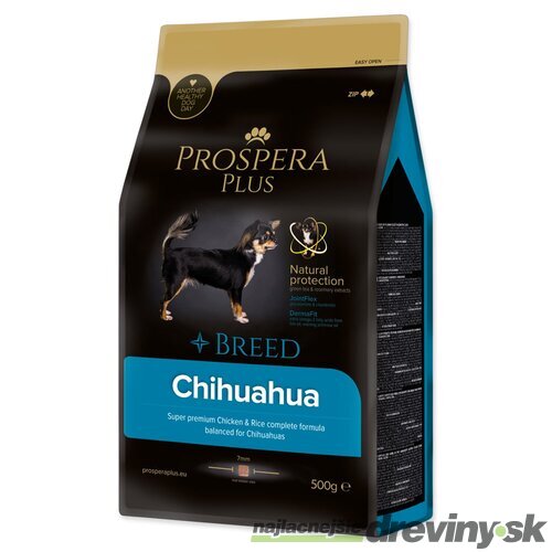 Krmivo Prospera Plus Chihuahua kura s ryžou 0,5kg