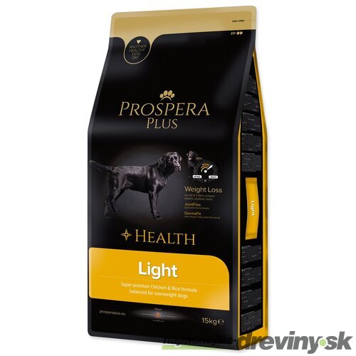 Krmivo Prospera Plus Light kura s ryžou 15kg