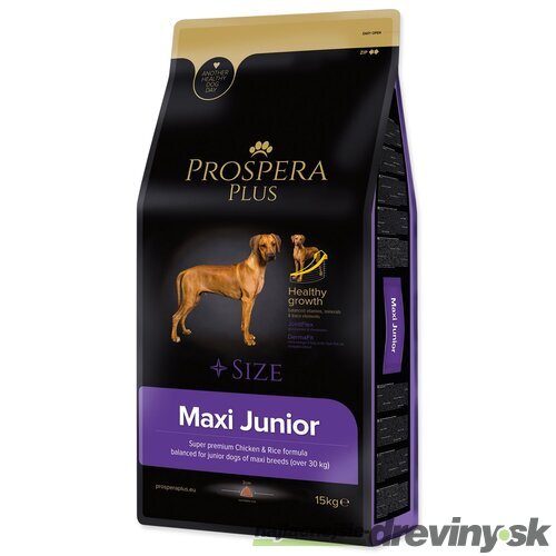 Krmivo Prospera Plus Maxi Junior kura s ryžou 15kg