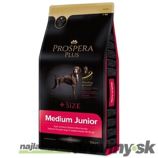 Krmivo Prospera Plus Medium Junior kura s ryžou 15kg