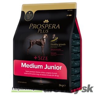 Krmivo Prospera Plus Medium Junior kura s ryžou 3kg