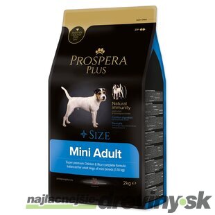 Krmivo Prospera Plus Mini Adult kura s ryžou 2kg