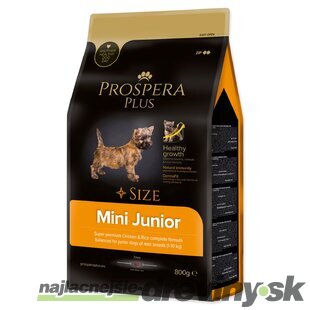 Krmivo Prospera Plus Mini Junior kura s ryžou 0,8kg