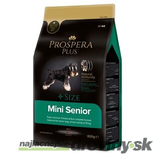 Krmivo Prospera Plus Mini Senior kura s ryžou 0,8kg