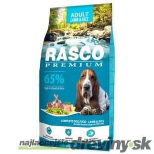 Krmivo Rasco Premium Adult jahňacie s ryžou 15kg