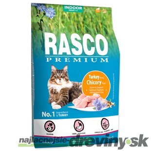 Krmivo Rasco Premium Indoor morka s koreňom čakanky 2kg