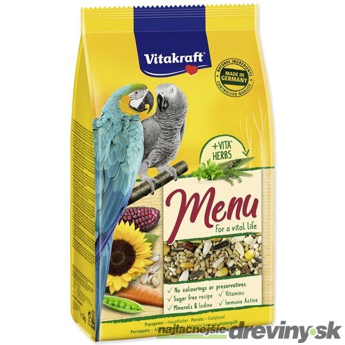 Krmivo Vitakraft Vital Menu veľký papagáj 1kg