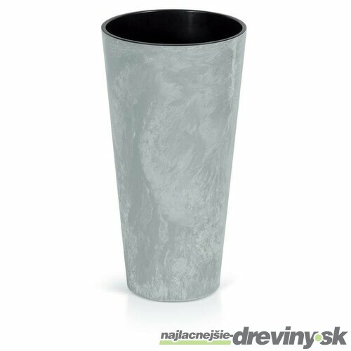 Kvetináč TUBUS Slim Beton 250x475 mm, vzhľad betón