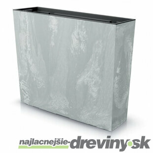 Kvetináč URBI Case Beton 580x180x498 mm, vzhľad betón, vložka