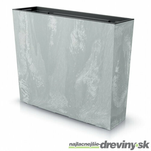 Kvetináč URBI Case Beton 580x180x498 mm, vzhľad betón, vložka