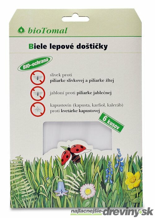 Lepové doštičky BIELE BioTOMAL 6ks