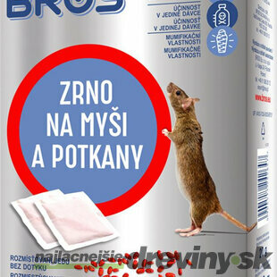 Návnada Bros, na myši a potkany, 120g, zrno