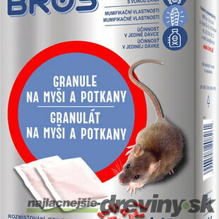 Návnada Bros, na myši a potkany, granule, 140 g