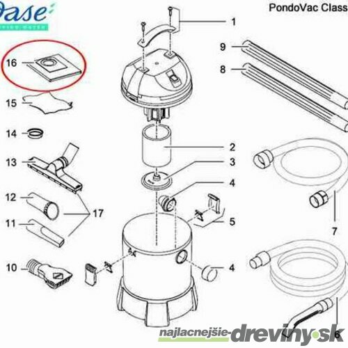 Oase náhradné vrecko pre PondoVac Classic