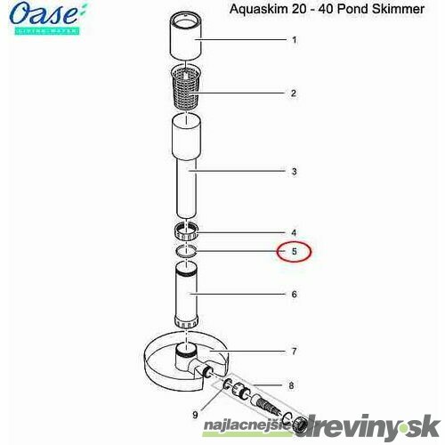 Oase tesnenie pre AquaSkim 20 a 40