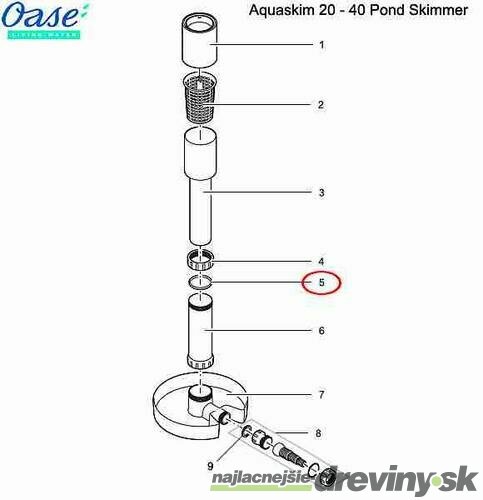 Oase tesnenie pre AquaSkim 20 a 40