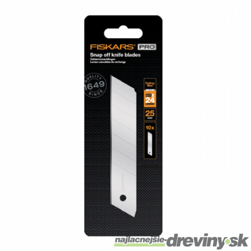 Ostrie FISKARS CARBONMAX odlamovací nôž 25mm 10ks 1048067