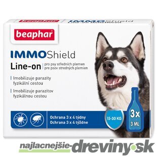 Pipeta Beaphar Line-on IMMO Shield pes M 3x3ml