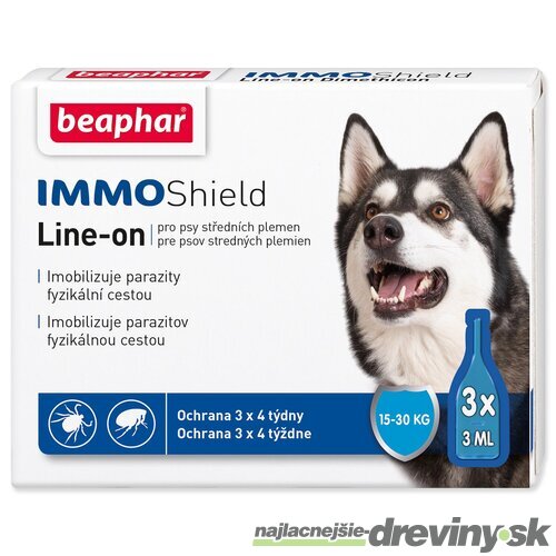 Pipeta Beaphar Line-on IMMO Shield pes M 3x3ml