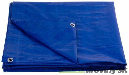 Plachta Tarpaulin Standard 8x12, zakrývacia, 80 g/m2, modrá, s okami