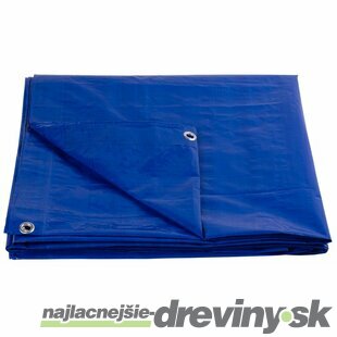 Plachta Tarpaulin Standard 8x12, zakrývacia, 80 g/m2, modrá, s okami