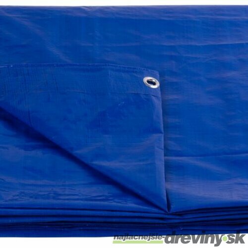 Plachta Tarpaulin Standard 8x12, zakrývacia, 80 g/m2, modrá, s okami