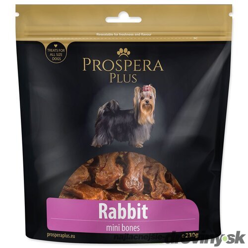 Pochúťka Prospera Plus králičie mini kosti 230g