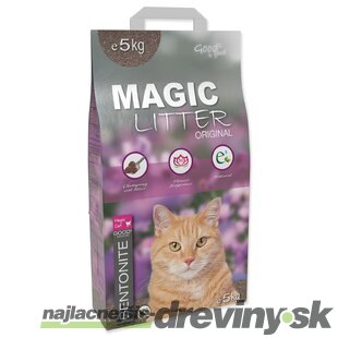 Podstielka Magic Litter Bentonite Original Flowers 5kg