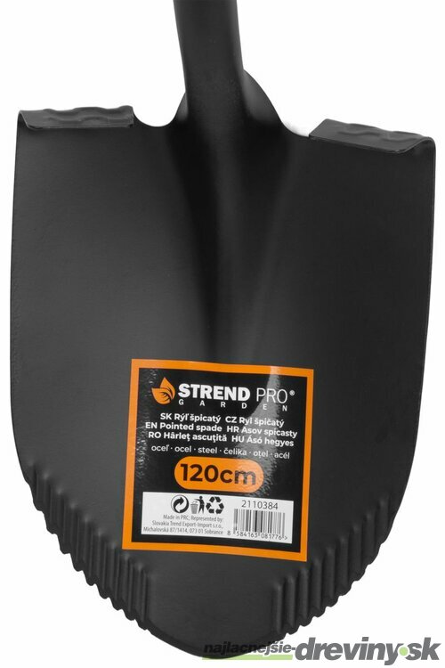 Rýľ Strend Pro Premium, špicatý, fiberglass, násada D 1230 mm