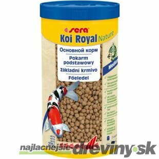 Sera krmivo pre ryby Koi Royal Nature Medium 1000 ml