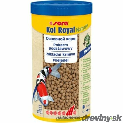 Sera krmivo pre ryby Koi Royal Nature Medium 1000 ml