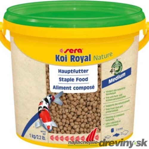 Sera krmivo pre ryby Koi Royal Nature Medium 3800 ml