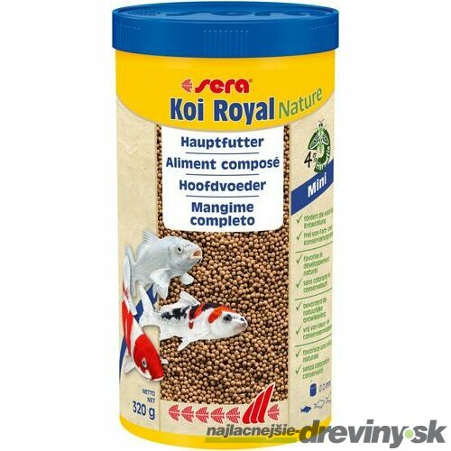 Sera krmivo pre ryby Koi Royal Nature Mini 1000 ml