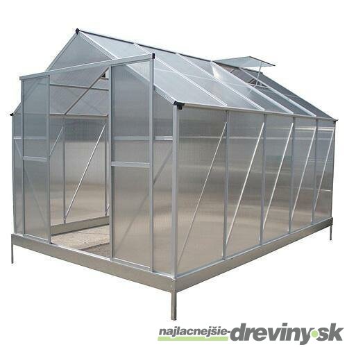 Skleník Strend Pro Greenhouse, Alu, polykarbonát PC 6 mm, 250x370x195 cm