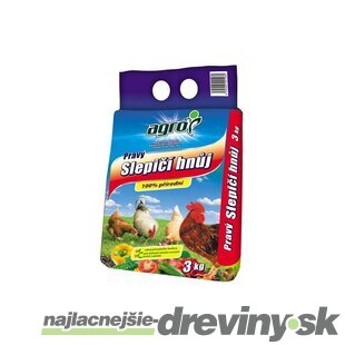 Slepačí hnoj - organické hnojivo 3 kg