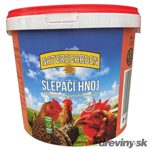 Slepačí hnoj - organické hnojivo, vedro 3 kg