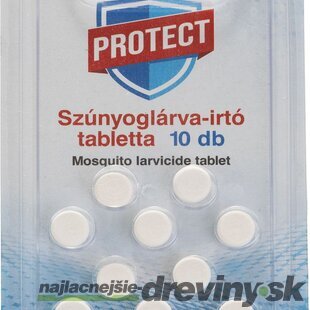 Tablety proti komárom PROTECT, larvicídne, 10 tabliet