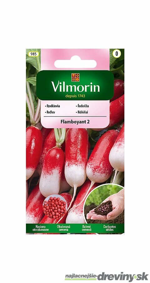 Vilmorin CLASSIC Reďkovka FLAMBOYANT 2 - skorá 3 g