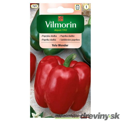 Vilmorin Paprika sladká ‘Yolo Wonder‘ 0,5g